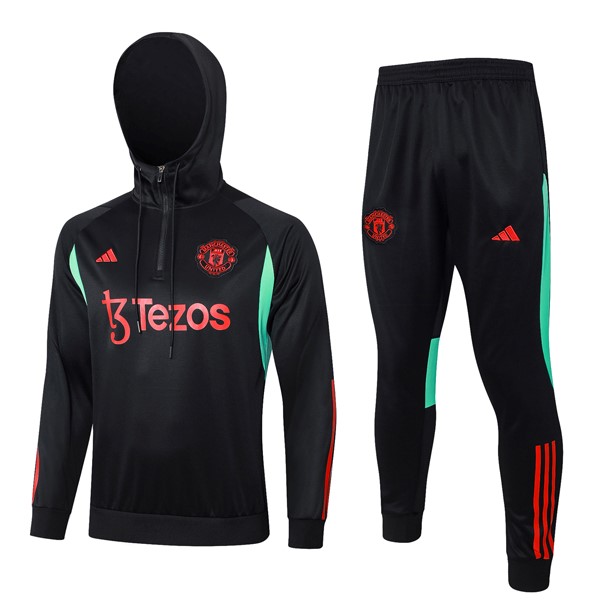 Hoodies Manchester United 2024 Schwarz